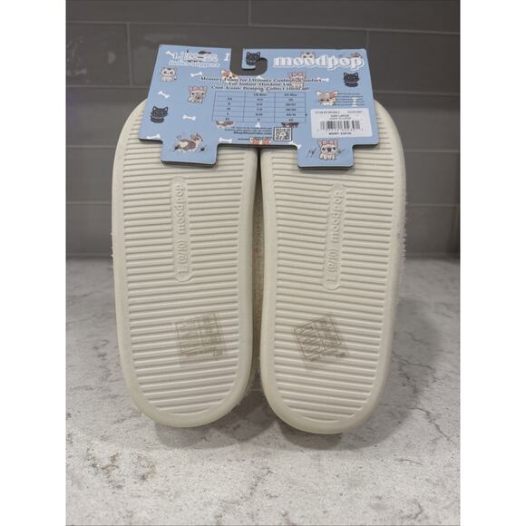 FRENCH BULLDOG Ladies LG 9/10 Memory Foam Slippers House Shoes Faux Fur Lining - Picture 4 of 5